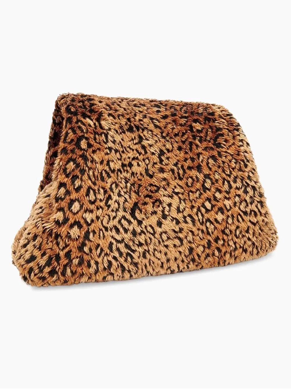 Balenciaga Puffer Medium Leopard Faux Fur Bag Brown Black $3,290